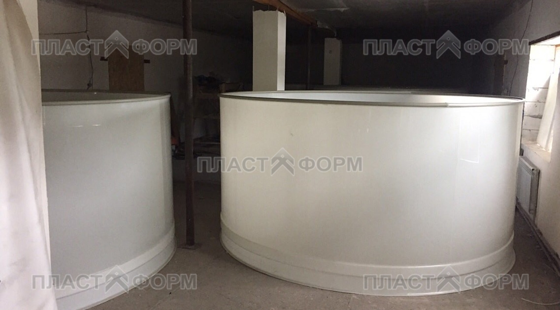 Пластиковый бассейн из полипропилена для рыбы